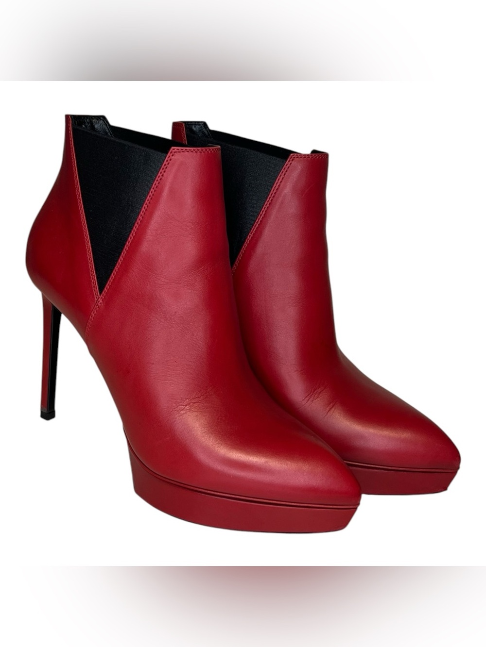 Saint Laurent Pointed Toe Platform Booties